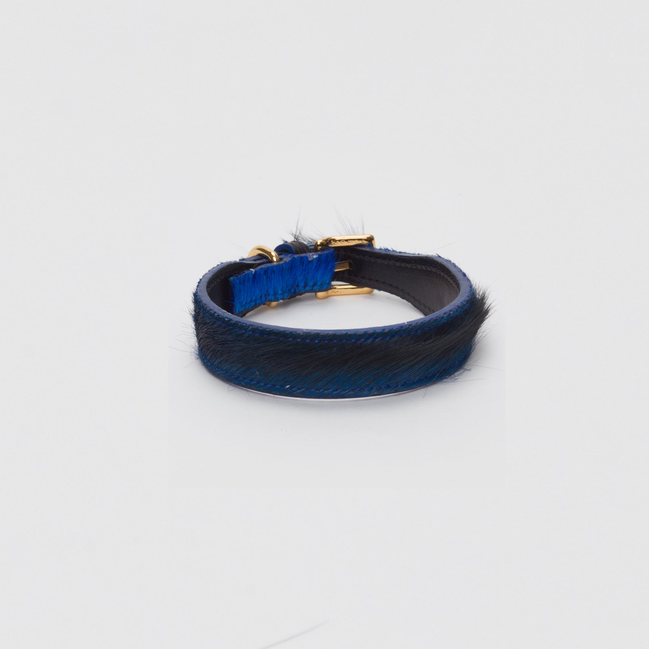 Luxury Dark Blue SpringBok Collar for Medium to Large Puppies – SpringBok Leather Collar