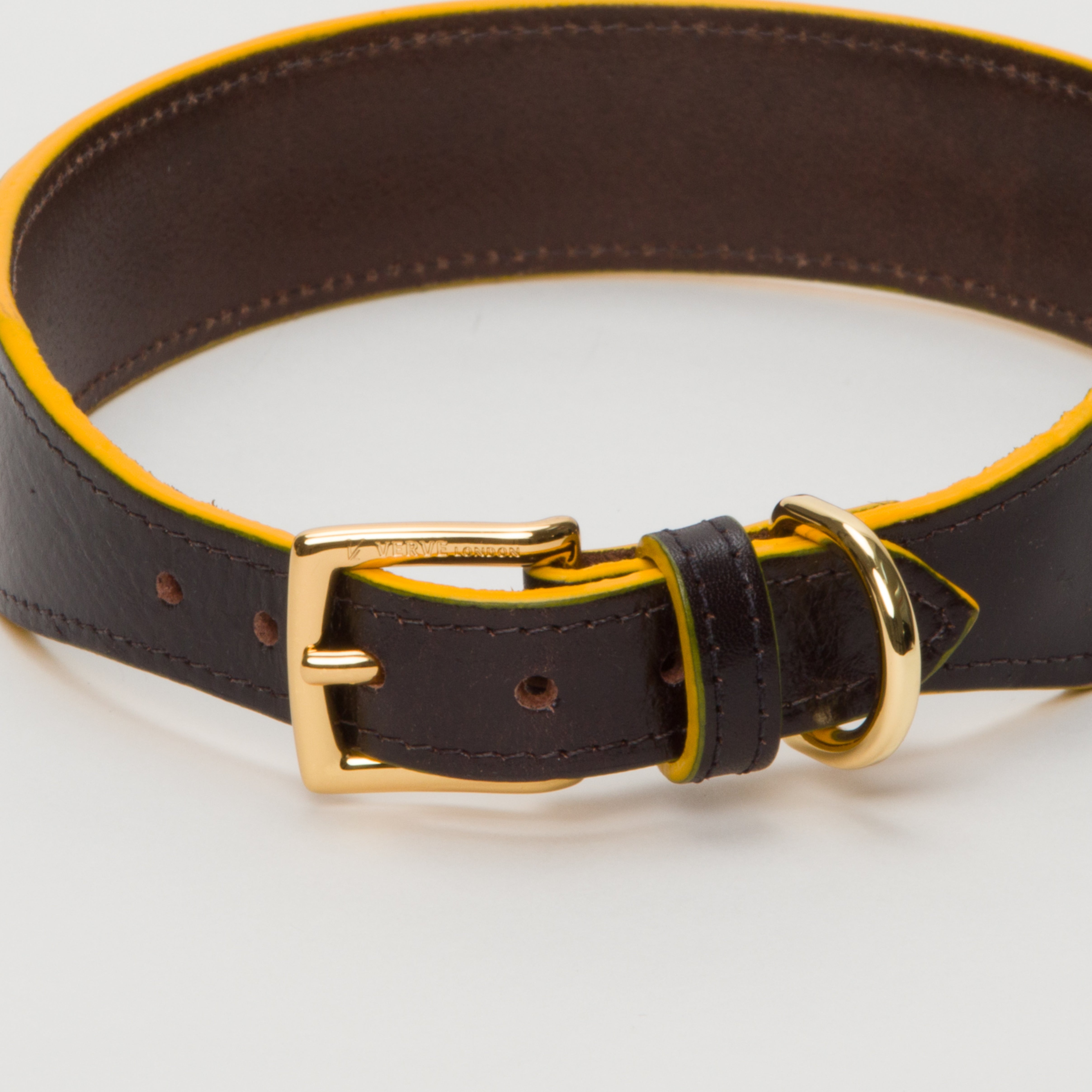 Luxury Mustard Yellow SpringBok Cases In Leather for Large Dogs – SpringBok Leather Collar