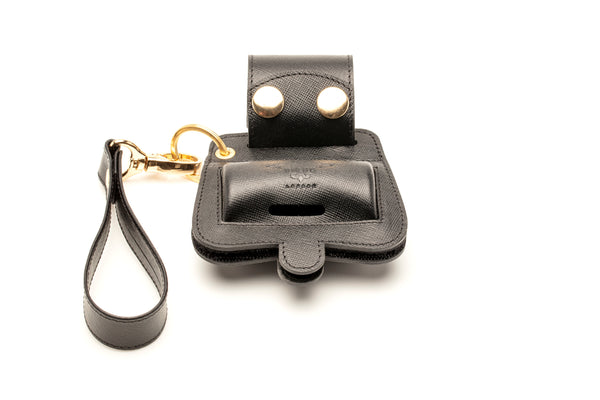LEATHER POO BAG HOLDER