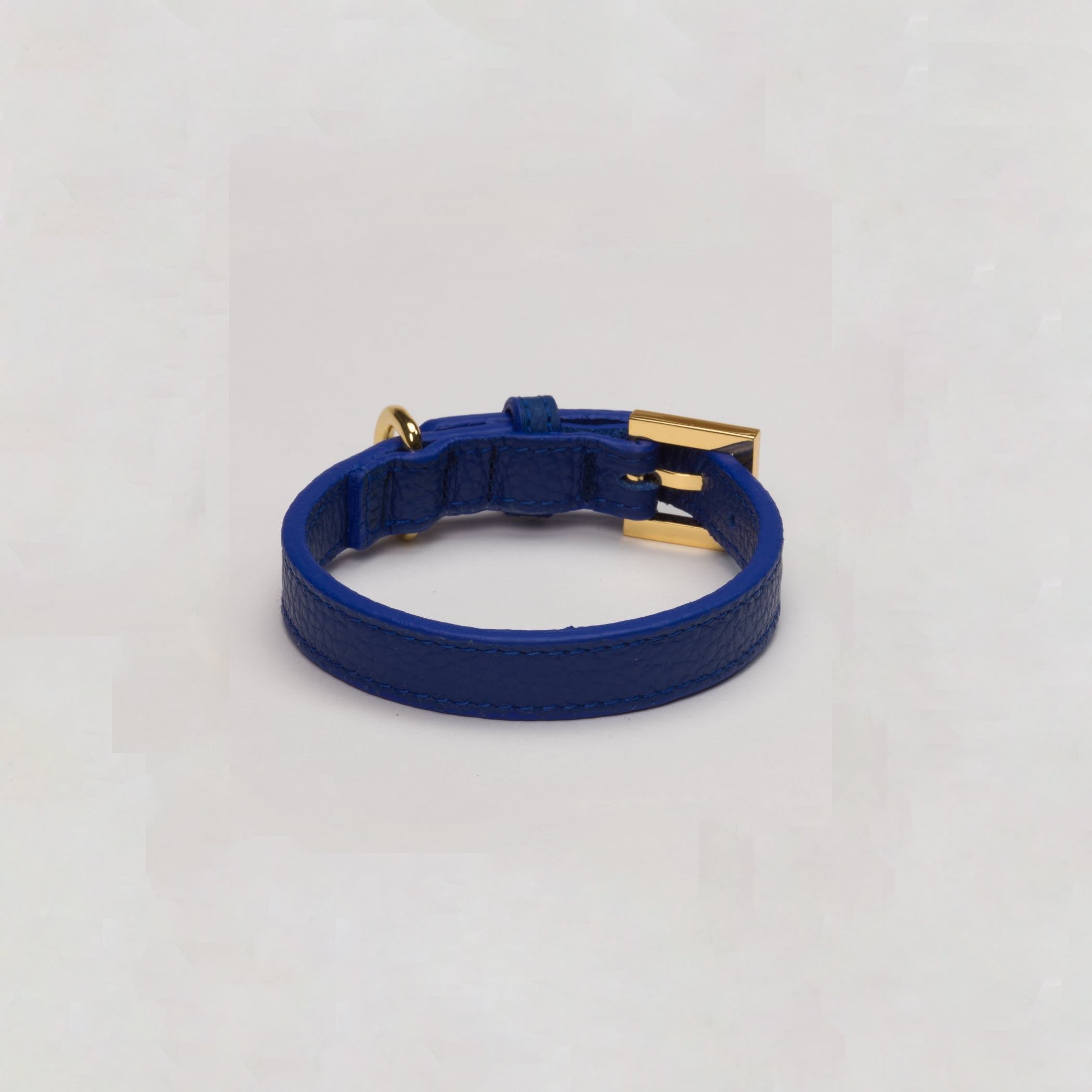 Luxury Leather Dog Collar Royal Blue, Teacup, Toy & Small Dogs – Leather Collar