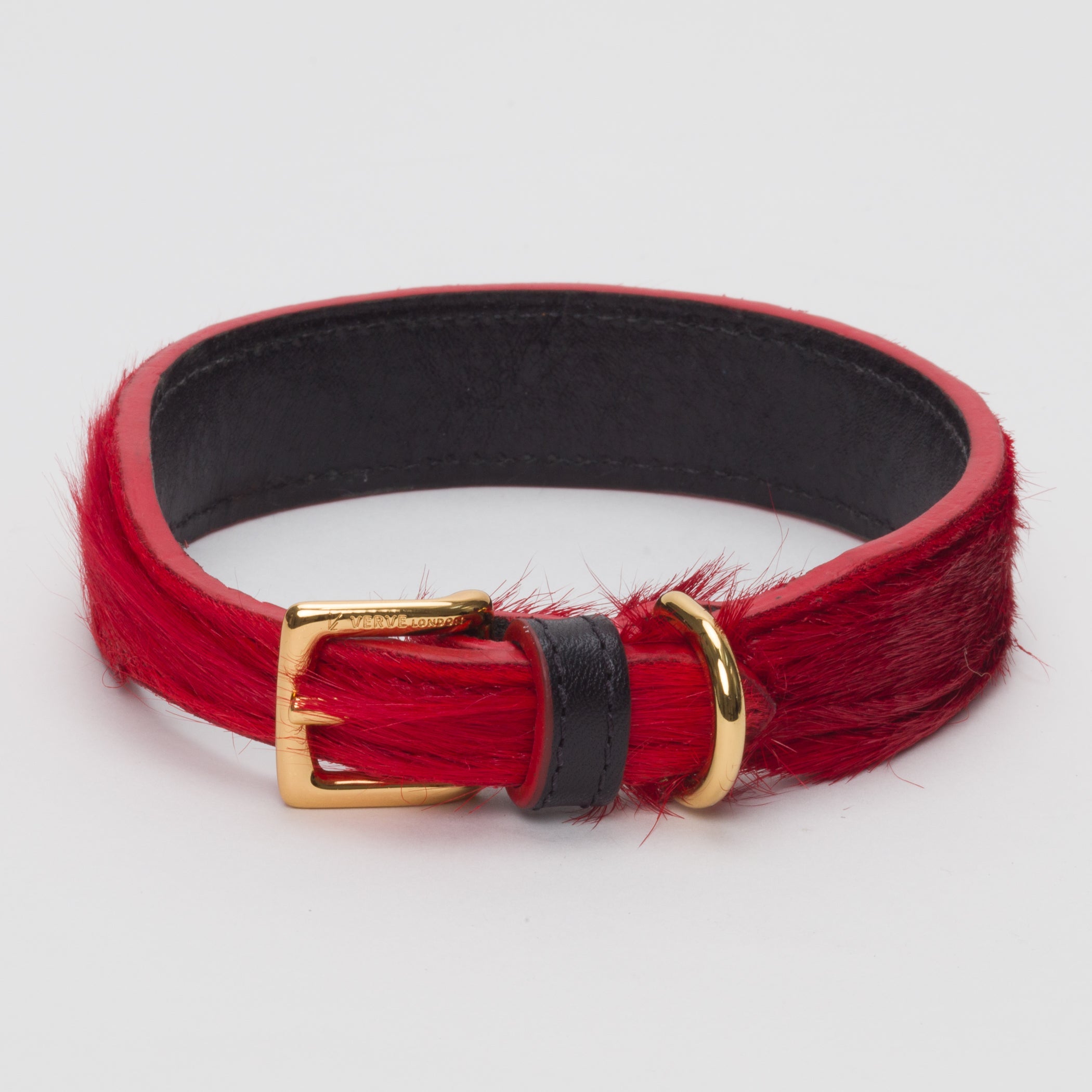 Luxury Blood Red SpringBok Collar for Medium to Large Puppies – SpringBok Leather Collar